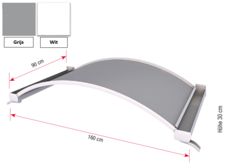 Deurluifel NO 160/90 Wit