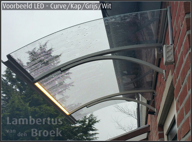 Deurluifel Kap Curve 160/85 wit (LED)
